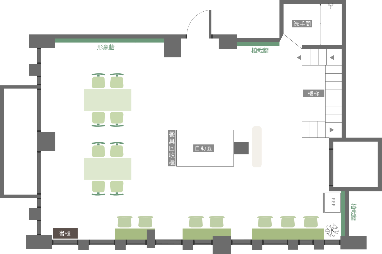 floor map of inami public space